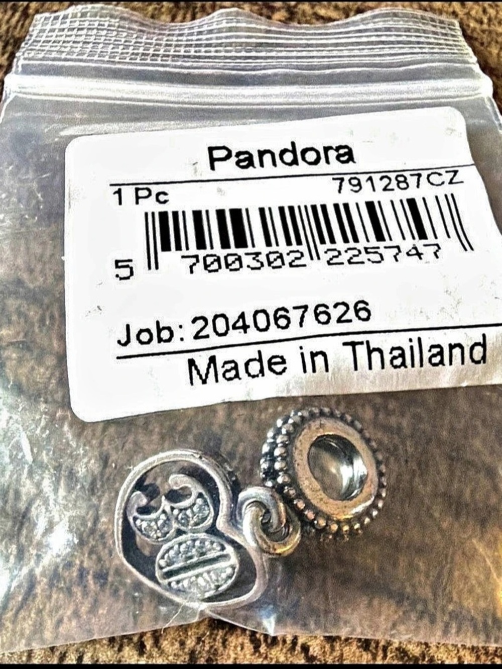 Pandora ‘30’ Years of Love Number Dangle Charm Silver